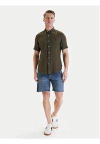 Polo Ralph Lauren Koszula 710968912503 Zielony Regular Fit. Typ kołnierza: polo. Kolor: zielony. Materiał: len #5