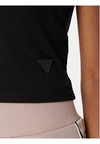 Guess Top Edie V3GP19 K8RT2 Czarny Slim Fit. Kolor: czarny. Materiał: wiskoza #5