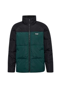 Kurtka puchowa Hummel. Kolor: zielony. Materiał: puch. Sport: outdoor