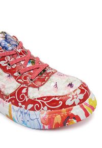 Laura Vita Sneakersy Soleno 03 Czerwony. Kolor: czerwony. Materiał: skóra #4