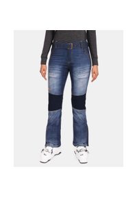 Damskie spodnie narciarskie softshell Kilpi JEANSO-W. Kolor: niebieski. Materiał: jeans, softshell. Sport: narciarstwo