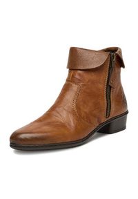 Rieker Botki Y07A8-22 Brązowy. Kolor: brązowy. Materiał: skóra #2