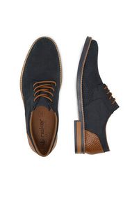 Rieker Półbuty 13509-14 Granatowy. Kolor: niebieski. Materiał: skóra, nubuk #2