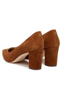 Lauren Ralph Lauren - LAUREN RALPH LAUREN Czółenka Kingad 802967743002 Brązowy. Kolor: brązowy. Materiał: skóra, zamsz #6