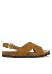 ONLY Shoes Sandały Onlava 15342054 Brązowy. Kolor: brązowy. Materiał: zamsz, skóra