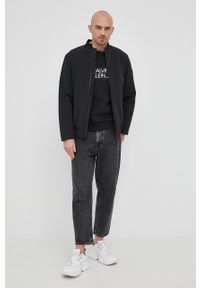 Calvin Klein kurtka bomber męski kolor czarny przejściowa. Okazja: na co dzień. Kolor: czarny. Materiał: włókno, tkanina. Wzór: gładki. Styl: casual