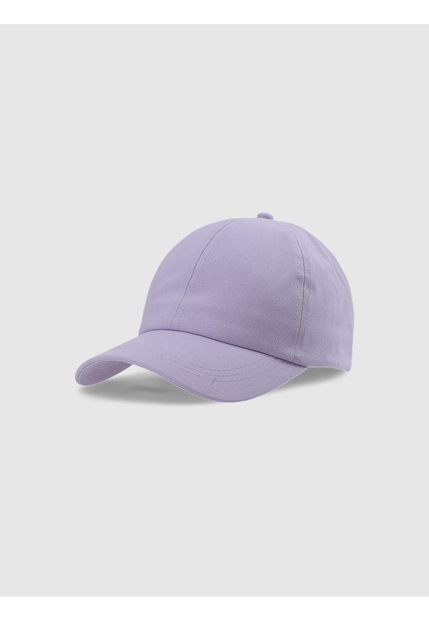 4f - 4F Czapka z daszkiem strapback uniseks - fioletowa S/M. Kolor: fioletowy. Materiał: bawełna, materiał. Sezon: lato. Styl: sportowy