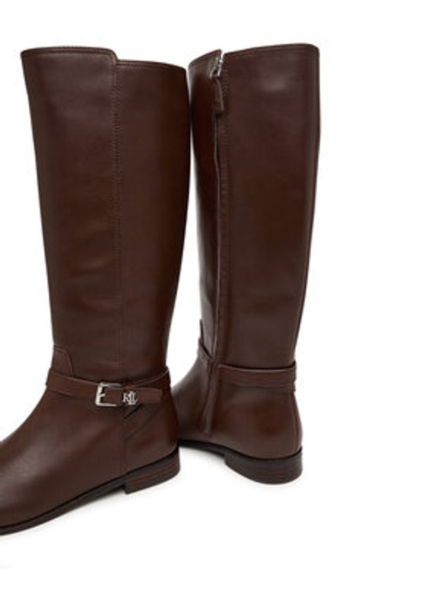 Lauren Ralph Lauren - LAUREN RALPH LAUREN Oficerki 802974383002 Brązowy. Kolor: brązowy. Materiał: skóra