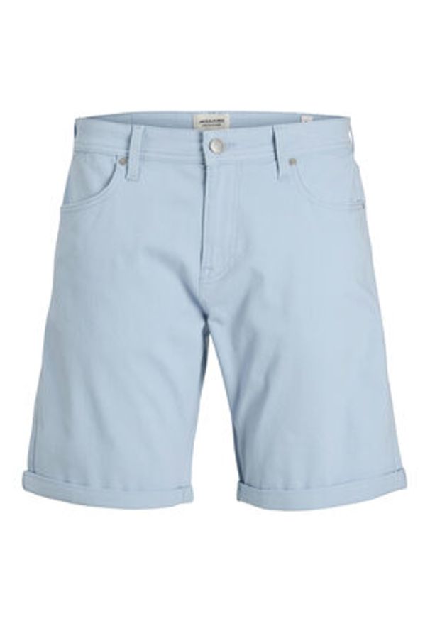 Jack & Jones Szorty jeansowe Rick 12288485 Niebieski Regular Fit. Kolor: niebieski. Materiał: bawełna