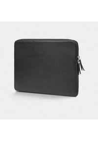 Trunk 14 MacBook Pro Sleeve - skórzane etui ochronne do MacBook 14 (black). Materiał: skóra