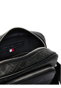 TOMMY HILFIGER - Tommy Hilfiger Saszetka Th Flag Monogram Mini Reporter AM0AM14138 Czarny. Kolor: czarny. Materiał: skóra #3