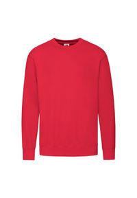 FRUIT OF THE LOOM - Lekka Bluza Rozpinana Unisex Dla Dorosłych. Kolor: czerwony