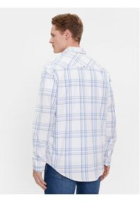 Tommy Jeans Koszula Poplin DM0DM18968 Biały Regular Fit. Kolor: biały. Materiał: bawełna