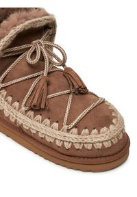 Mou Śniegowce Eskimo Scoubidoo Lace FW101124A Brązowy. Kolor: brązowy. Materiał: skóra #5