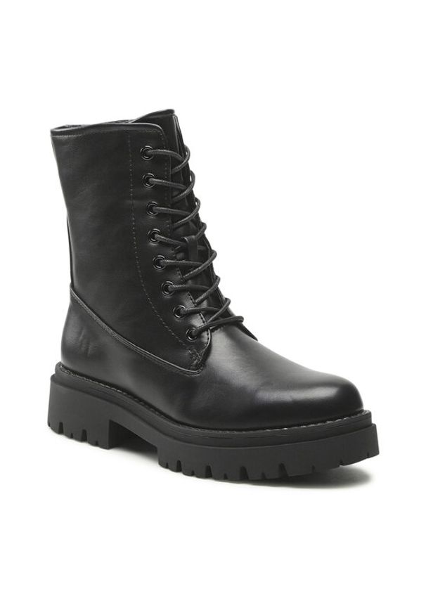 Jenny Fairy Trapery WS5865-03 Czarny. Kolor: czarny. Materiał: skóra