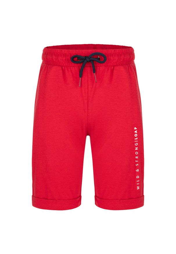 YOURGLOVES - Szorty chłopięce Loap 100% bawełna, rozmiar 116. Kolor: fioletowy. Materiał: bawełna. Długość: krótkie. Sezon: lato