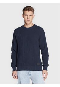 !SOLID - Solid Sweter Dryden 21107347 Granatowy Boxy Fit. Kolor: niebieski. Materiał: bawełna #1