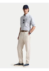 Polo Ralph Lauren Koszula 710906622001 Niebieski Custom Fit. Typ kołnierza: polo. Kolor: niebieski. Materiał: bawełna #5