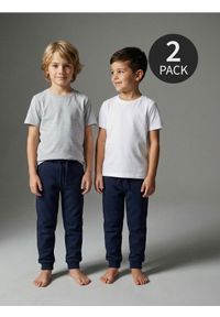 Sinsay - Spodnie 2 pack - granatowy. Kolor: niebieski #1