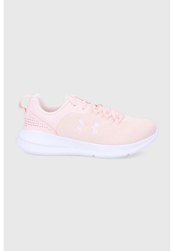 Under Armour - Buty Essential. Nosek buta: okrągły. Zapięcie: sznurówki. Kolor: różowy. Materiał: guma