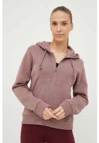 adidas Performance bluza damska kolor różowy z kapturem gładka. Okazja: na co dzień. Typ kołnierza: kaptur. Kolor: różowy. Materiał: bawełna, materiał. Wzór: gładki. Styl: casual #1