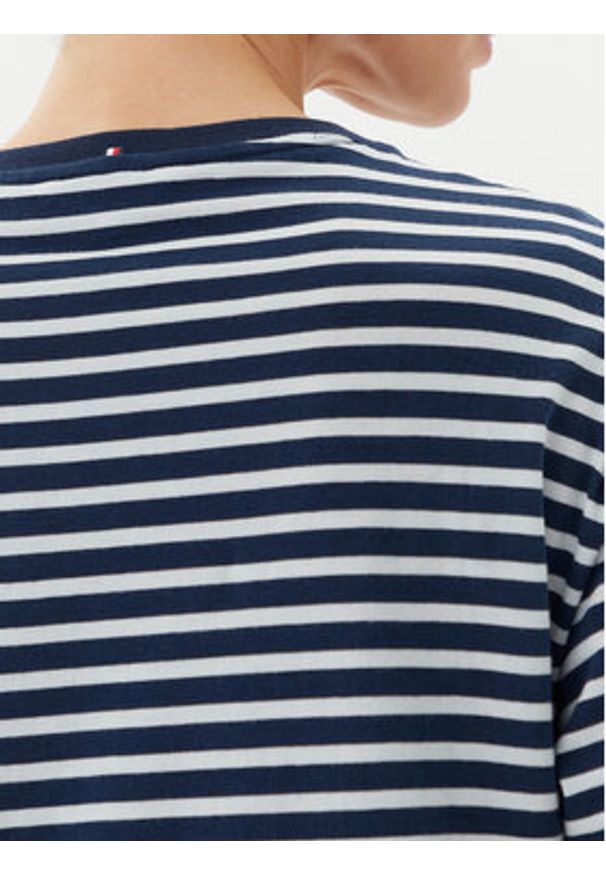 TOMMY HILFIGER - Tommy Hilfiger Sukienka codzienna UW0UW05937 Granatowy Regular Fit. Okazja: na co dzień. Kolor: niebieski. Materiał: bawełna. Typ sukienki: proste. Styl: casual