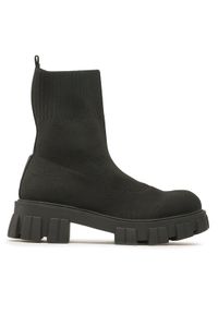 DeeZee Botki WS5553-11 Czarny. Kolor: czarny. Materiał: materiał