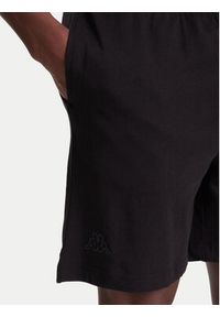 Kappa Szorty sportowe Logo Korpo Cabas 303HZE0 Czarny Regular Fit. Kolor: czarny. Materiał: bawełna. Styl: sportowy
