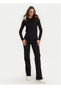 Guess Spodnie dzianinowe V5RB06 KCLH0 Czarny Regular Fit. Kolor: czarny. Materiał: syntetyk #5
