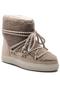 Śniegowce Inuikii Sneaker Curly 70202-16 Taupe. Kolor: beżowy. Materiał: materiał #1