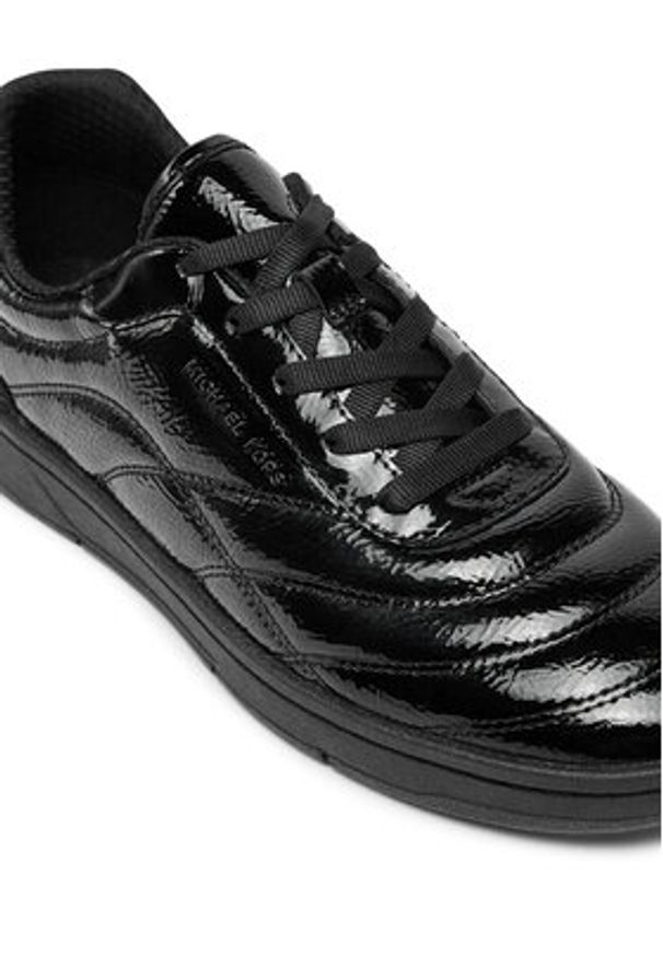 Michael Kors Sneakersy 43R5PIFS1A Czarny. Kolor: czarny. Materiał: lakier, skóra