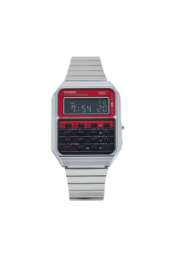 Casio Zegarek Vintage CA-500WE-4BEF Srebrny. Kolor: srebrny. Styl: vintage