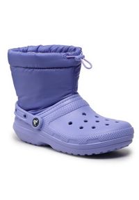 Crocs Śniegowce Classic Lined Neo Puff Boot 206630 Fioletowy. Kolor: fioletowy #3