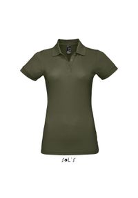 SOL'S - Damska koszulka polo Sol's Prime. Typ kołnierza: polo. Kolor: wielokolorowy, zielony, brązowy. Styl: elegancki #1