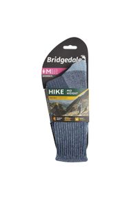 BRIDGEDALE - Skarpety do trekkingu damskie Bridgedale HIKE MW COM BO ORI LD. Kolor: niebieski. Materiał: wełna, lycra, elastan, poliester, nylon. Sport: turystyka piesza