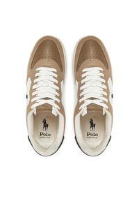Polo Ralph Lauren Sneakersy Masters Court 809960988001 Brązowy. Kolor: brązowy. Materiał: skóra #5