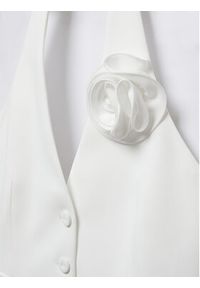 mango - Mango Kamizelka Flor 57043820 Biały Regular Fit. Kolor: biały. Materiał: syntetyk #6