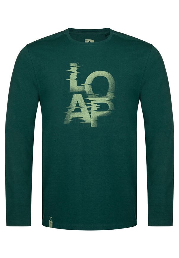 ZEAGLE - Koszulka męska Loap Altron zielona 2XL, 98% bawełny. Kolor: zielony. Materiał: bawełna. Wzór: nadruk