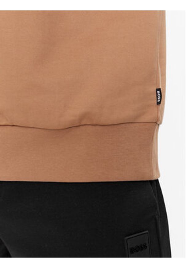 BOSS - Boss Bluza Soleri 07 50507939 Beżowy Relaxed Fit. Kolor: beżowy. Materiał: bawełna