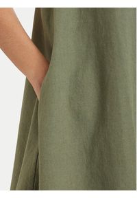 Tommy Jeans Sukienka letnia DW0DW22343 Zielony A-Line Fit. Kolor: zielony. Materiał: len. Sezon: lato #3