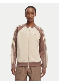 Adidas - adidas Bluza adicolor SST KD8825 Beżowy Oversize. Kolor: beżowy. Materiał: bawełna #1