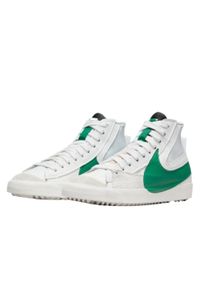 Buty do chodzenia dla dorosłych Nike Blazer Mid 77 Jumbo White Green. Kolor: zielony. Sport: turystyka piesza