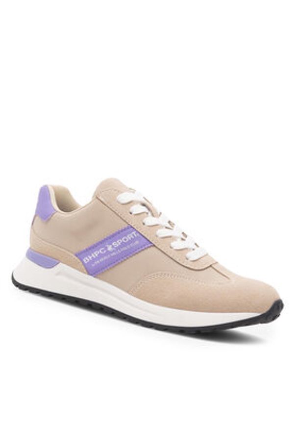 Beverly Hills Polo Club Sneakersy WS5685-08 Beżowy. Kolor: beżowy. Materiał: materiał