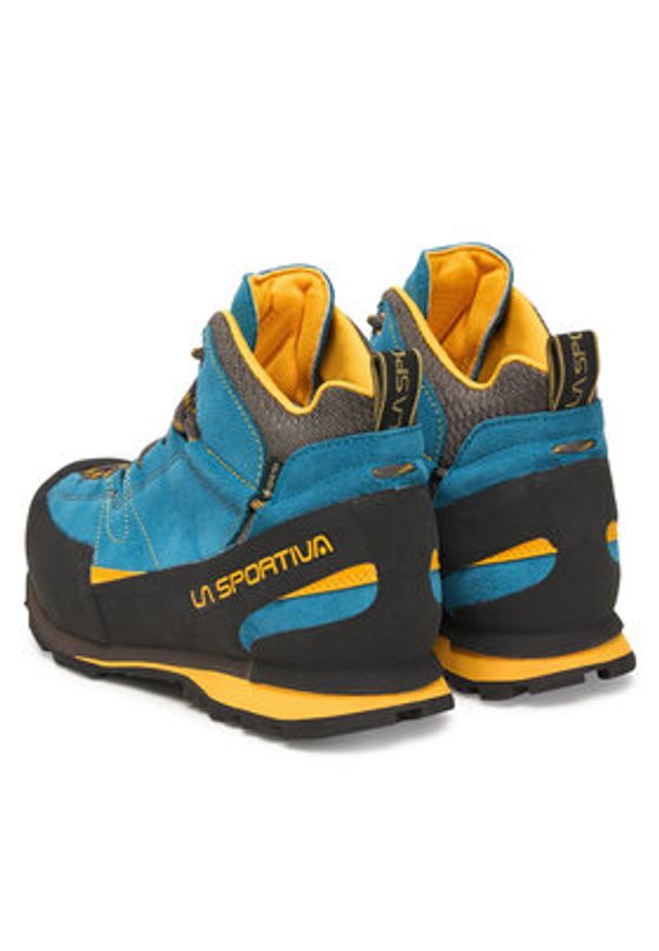 LA SPORTIVA - La Sportiva Trekkingi Boulder X Mid GTX ZFAS054B00Y00 Niebieski. Kolor: niebieski. Materiał: zamsz, skóra. Sport: turystyka piesza