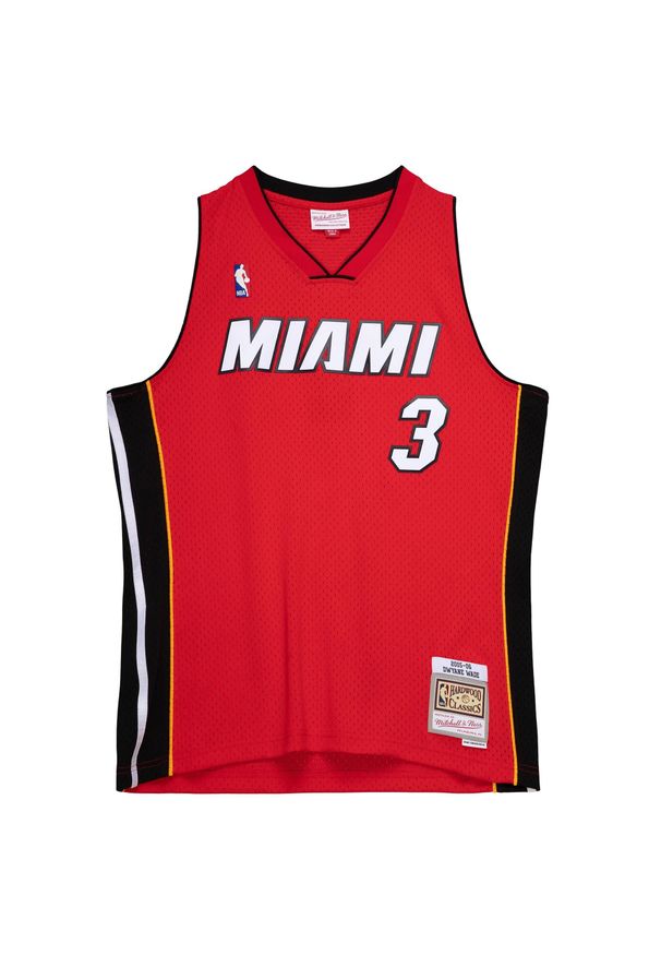 Mitchell & Ness - Koszulka Nba Miami Heat Dwyane Wade. Kolor: czerwony, wielokolorowy, czarny