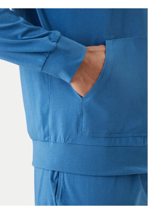 BOSS Bluza Mix&Match 50515307 Niebieski Regular Fit. Kolor: niebieski. Materiał: bawełna