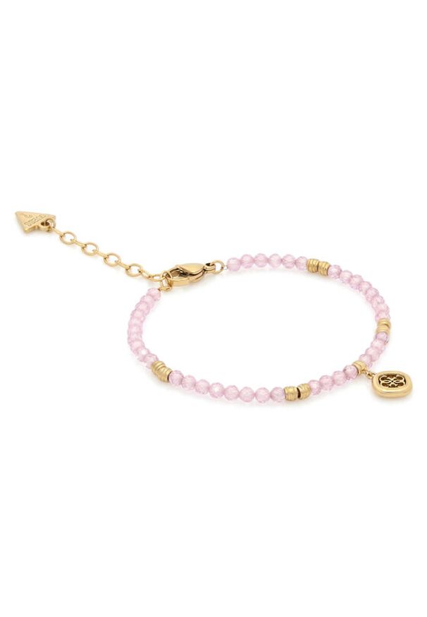 Guess Bransoletka JUBB06 147JW Różowy. Materiał: ze stali nierdzewnej, ze stali. Kolor: różowy