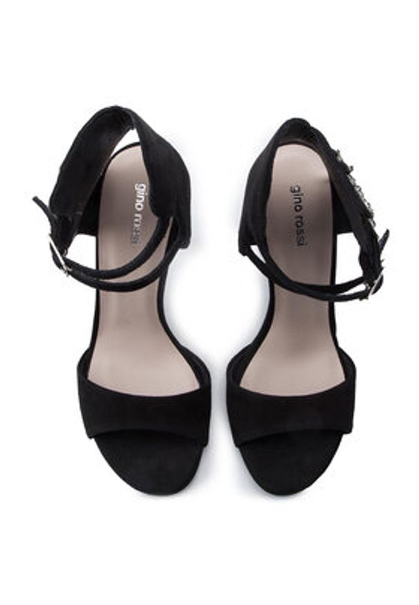 Gino Rossi Sandały Minako DNI305-CH8-4900-9900-0 Czarny. Kolor: czarny. Materiał: zamsz, skóra