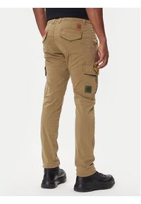 Alpha Industries Spodnie materiałowe Petrol Patch 178207 Zielony Slim Fit. Kolor: zielony. Materiał: bawełna