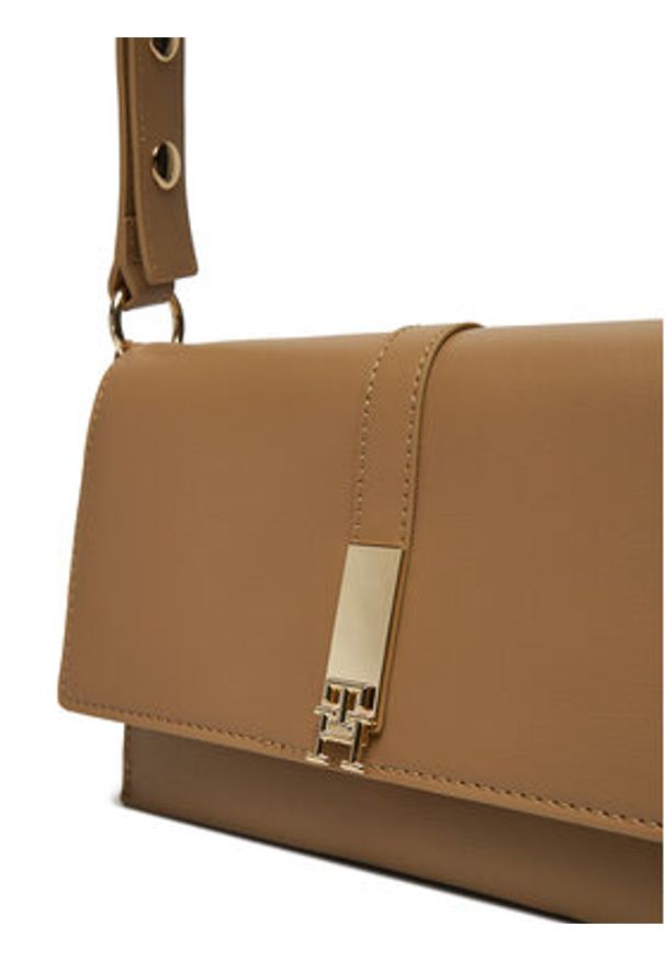 TOMMY HILFIGER - Tommy Hilfiger Torebka AW0AW16893 Beżowy. Kolor: beżowy. Materiał: skórzane